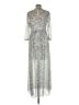 Donna Morgan 100% Polyester Silver Casual Dress Size 6 - photo 2