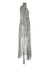 Donna Morgan 100% Polyester Silver Casual Dress Size 6 - photo 4