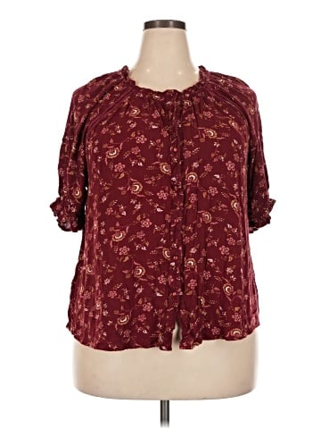 Bobeau 3/4 Sleeve Blouse (view 1)