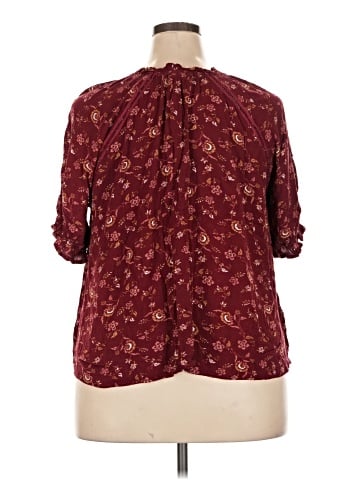 Bobeau 3/4 Sleeve Blouse (view 2)