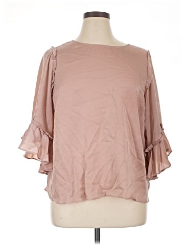 LC Lauren Conrad 3/4 Sleeve Blouse (view 1)