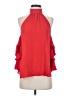Amanda Uprichard 100% Polyester Red Sleeveless Blouse Size S - photo 1