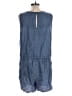 Bass 100% Lyocell Solid Blue Romper Size L - photo 2
