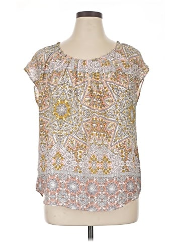 Lauren Conrad Short Sleeve Blouse (view 1)