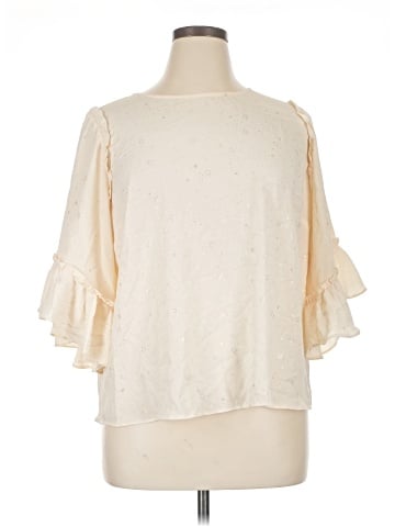 LC Lauren Conrad 3/4 Sleeve Blouse (view 1)