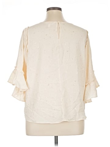 LC Lauren Conrad 3/4 Sleeve Blouse (view 2)