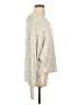 Saturday Sunday Metallic Silver Pullover Sweater Size S - photo 4