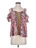 Dina Be 100% Polyester Pink Short Sleeve Blouse Size S - photo 1