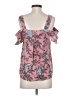 Dina Be 100% Polyester Pink Short Sleeve Blouse Size S - photo 2