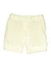 Adidas 100% Polyester Solid Ivory Shorts Size 2 - photo 1