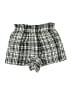 Zara Basic Checkered-gingham Black Shorts Size M - photo 1