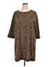 Massini Animal Print Brown Casual Dress Size 1X - photo 1