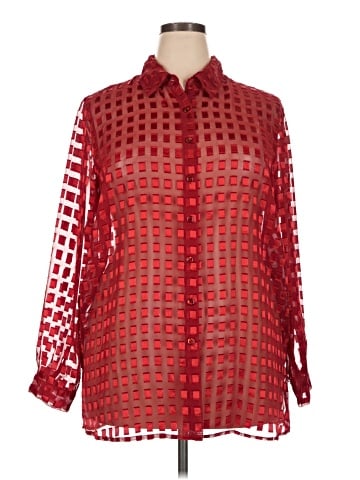 DressBarn Long Sleeve Blouse (view 1)