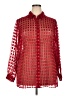 DressBarn Red Long Sleeve Blouse Size 2X - photo 1