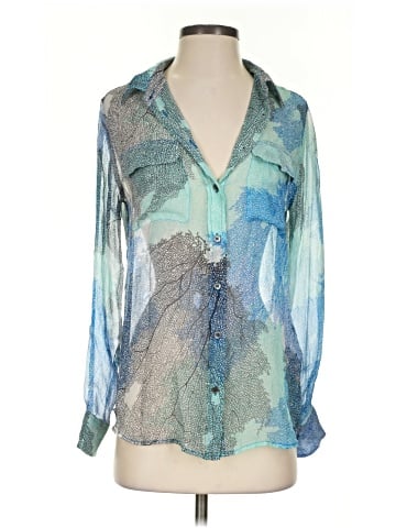 Equipment Long Sleeve Silk Top (view 1)
