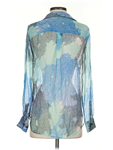 Equipment Long Sleeve Silk Top (view 2)