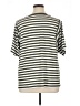 Chico's Stripes Silver Short Sleeve Top Size XL (3) - photo 2