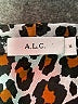 A.L.C. Animal Print Brown Short Sleeve Blouse Size M - photo 7