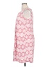Perceptions Print Pink Casual Dress Size XL - photo 5