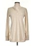 Theory Tan Long Sleeve Henley Size P (petite) - photo 1
