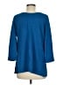 Chico's Blue 3/4 Sleeve Button-Down Shirt Size M - photo 2