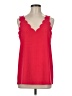 Jun & Ivy 100% Polyester Red Sleeveless Top Size M - photo 1