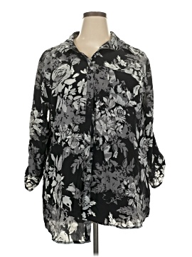 White Stag 3/4 Sleeve Button Down Shirt