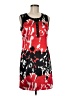 BCBGMAXAZRIA Graphic Red Casual Dress Size M - photo 1