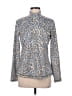 J. McLaughlin 100% Polyester Silver Cardigan Size M - photo 1