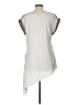 Kaktus Metallic Silver Short Sleeve Blouse Size L - photo 2