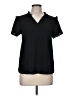 West Kei 100% Polyester Black Short Sleeve Blouse Size M - photo 1