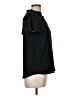 West Kei 100% Polyester Black Short Sleeve Blouse Size M - photo 4