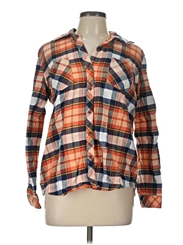 Natural Reflections Long Sleeve Button-Down Shirt (view 1)
