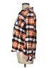 Natural Reflections 100% Cotton Plaid Orange Long Sleeve Button-Down Shirt Size L - photo 5
