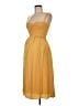 Hatch 100% Polyester Yellow Cocktail Dress Size Med Maternity (2) - photo 1