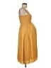 Hatch 100% Polyester Yellow Cocktail Dress Size Med Maternity (2) - photo 4