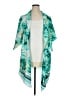 Black Label by Chico's 100% Polyester Teal Cardigan Size XL (3) - photo 1