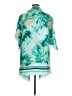 Black Label by Chico's 100% Polyester Teal Cardigan Size XL (3) - photo 2