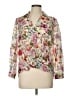 Chenault Floral Ivory 3/4 Sleeve Blouse Size L - photo 1