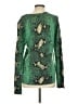 Equipment Animal Print Green Pullover Sweater Size S - photo 2