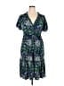 MICHAEL Michael Kors Paisley Blue Casual Dress Size XL - photo 1