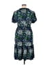 MICHAEL Michael Kors Paisley Blue Casual Dress Size XL - photo 2