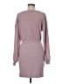 Nine West Solid Gray Casual Dress Size M - photo 2