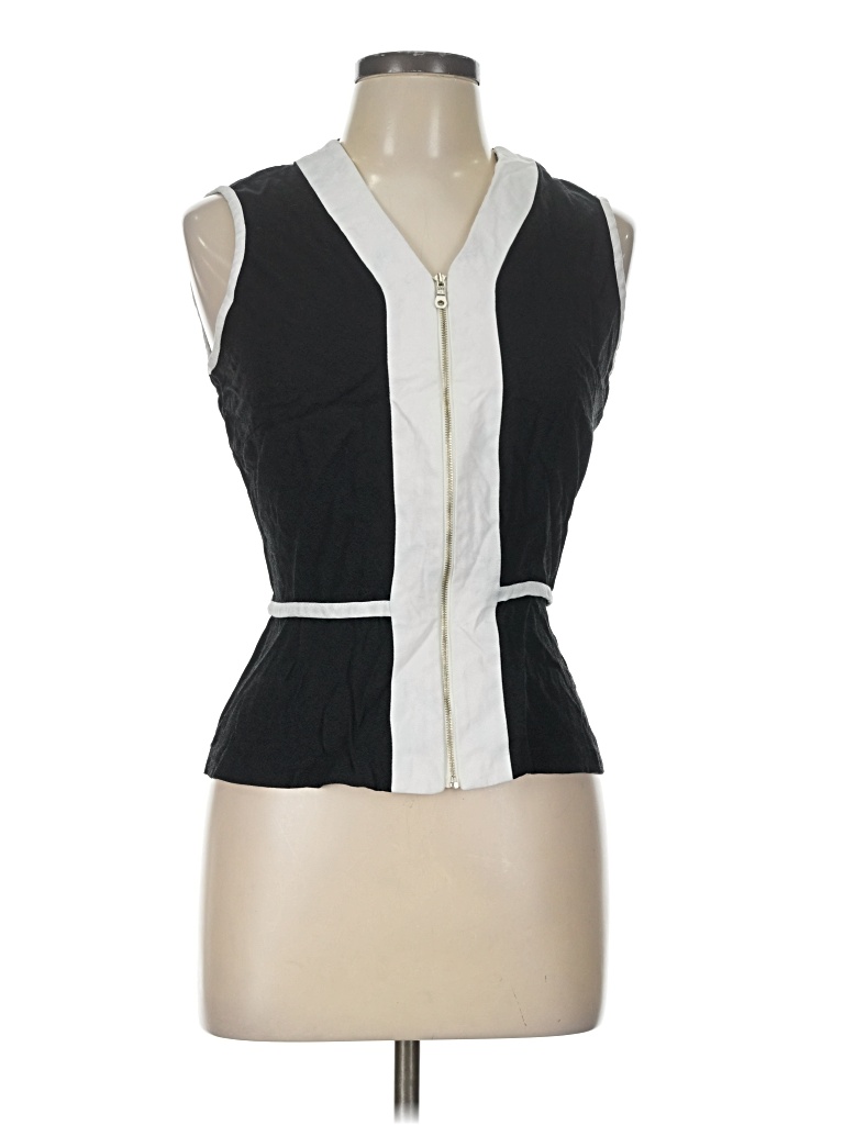 Pre-owned Assorted Brands Tank Top Black Plunge Neckline Tops