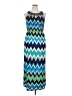 AB Studio Chevron-herringbone Blue Casual Dress Size XL - photo 1