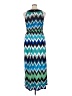 AB Studio Chevron-herringbone Blue Casual Dress Size XL - photo 2