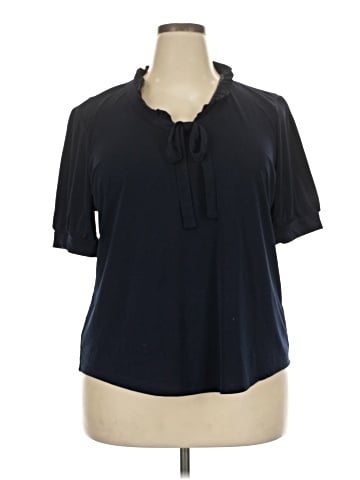 Adrianna Papell Short Sleeve Blouse (view 1)
