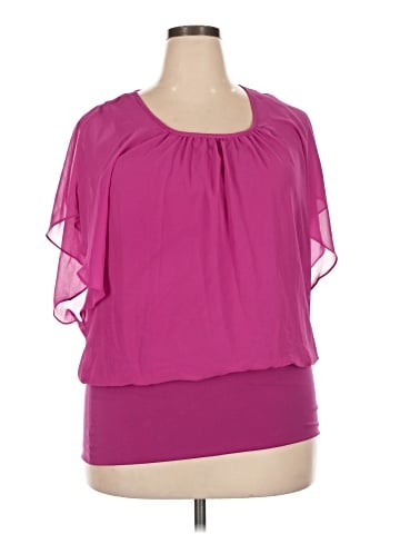 Style&Co Short Sleeve Blouse (view 1)