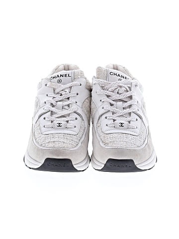 Chanel Tweed And Suede Sneakers (view 2)