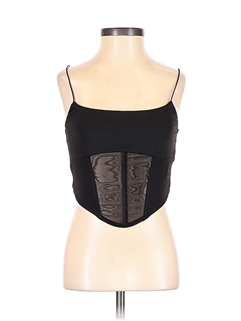 Pre-owned Sky To Moon Sleeveless Blouse In Black